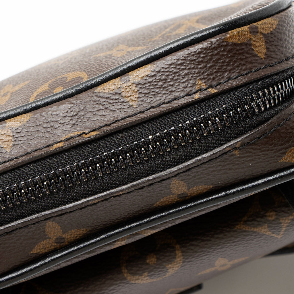 Louis Vuitton Monogram Macassar Christopher Wearable Wallet Shoulder Bag - Black/Brown