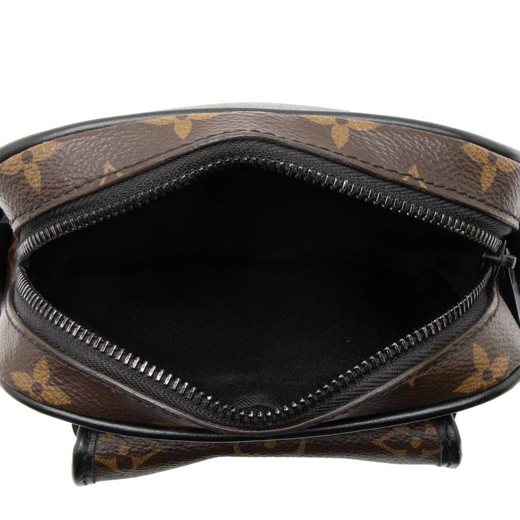 Louis Vuitton Monogram Macassar Christopher Wearable Wallet Shoulder Bag - Black/Brown
