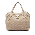 Louis Vuitton Monogram Mahina Cirrus PM Satchel - Beige