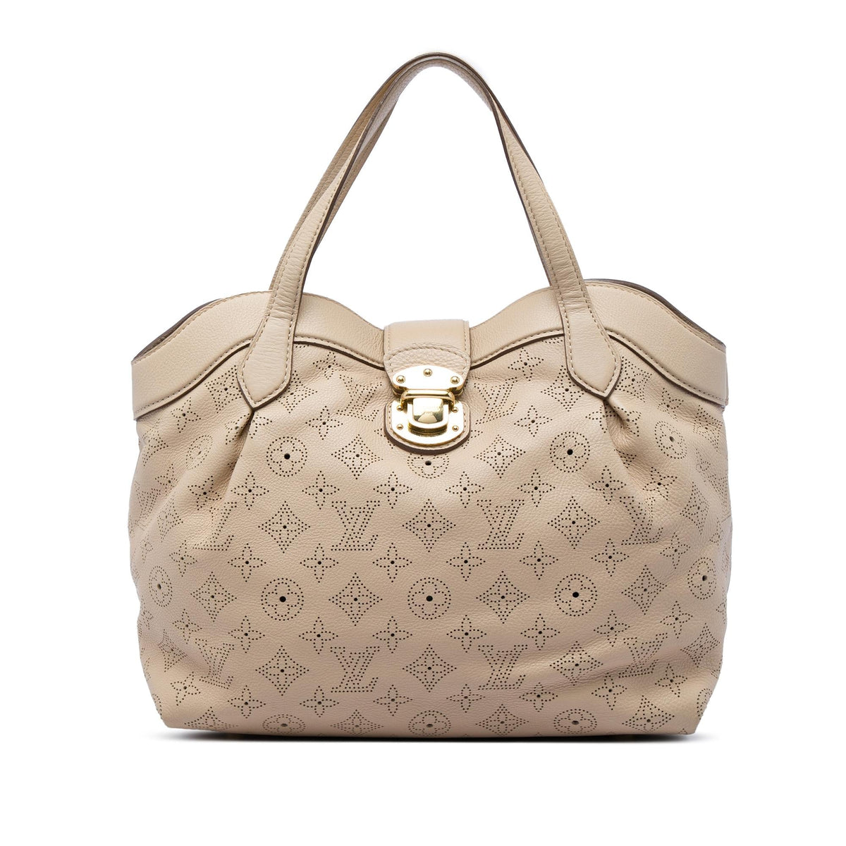 Louis Vuitton Monogram Mahina Cirrus PM Satchel - Beige