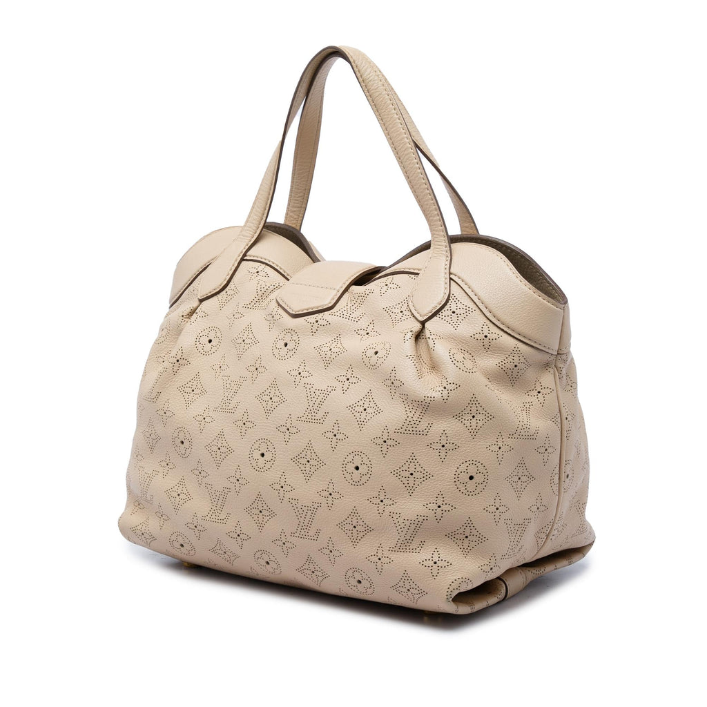 Louis Vuitton Monogram Mahina Cirrus PM Satchel - Beige