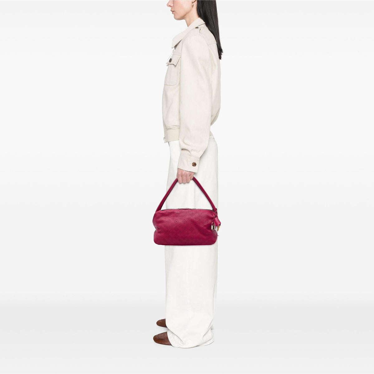 Louis Vuitton Monogram Mahina Galatea PM Shoulder Bag - Pink
