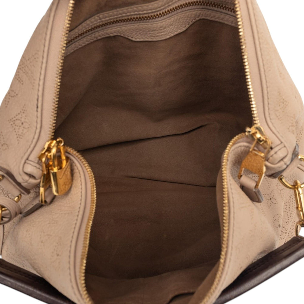 Louis Vuitton Monogram Mahina Selene MM Satchel - Beige