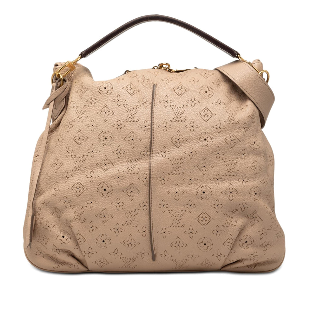 Louis Vuitton Monogram Mahina Selene MM Satchel - Beige