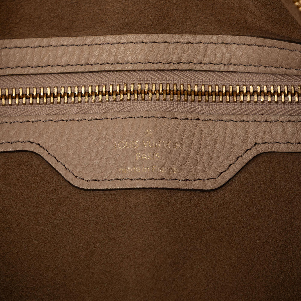 Louis Vuitton Monogram Mahina Selene MM Satchel - Beige