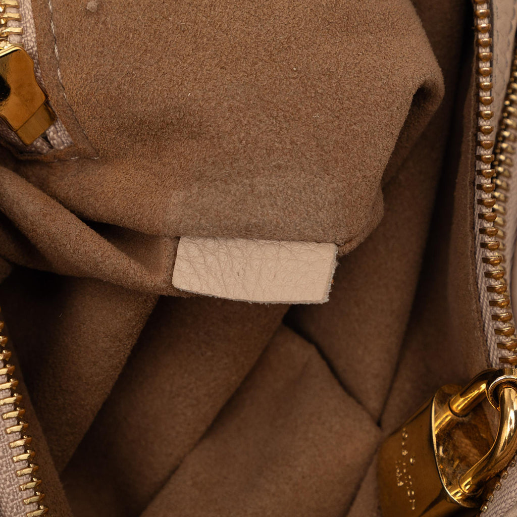 Louis Vuitton Monogram Mahina Selene MM Satchel - Beige