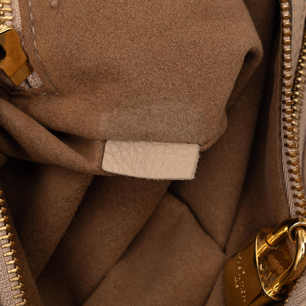 Louis Vuitton Monogram Mahina Selene MM Satchel - Beige