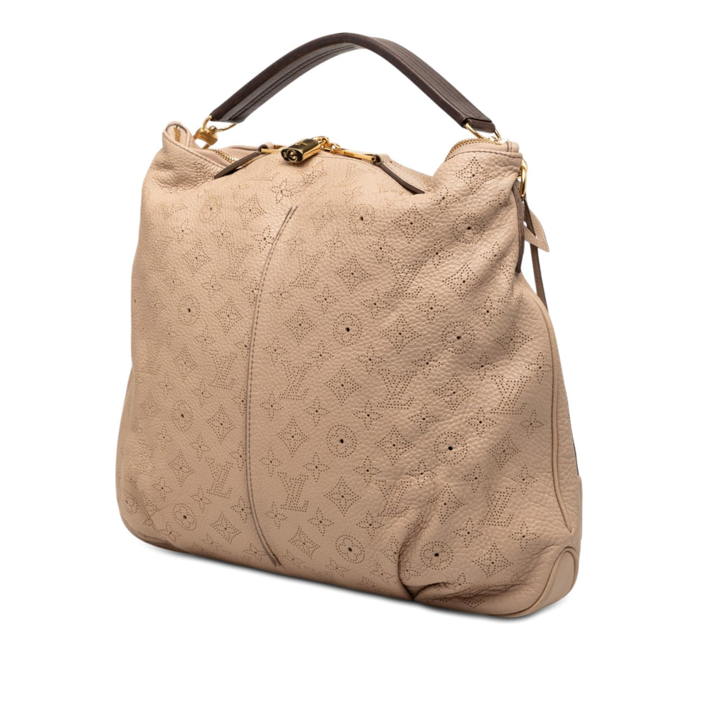 Louis Vuitton Monogram Mahina Selene MM Satchel - Beige