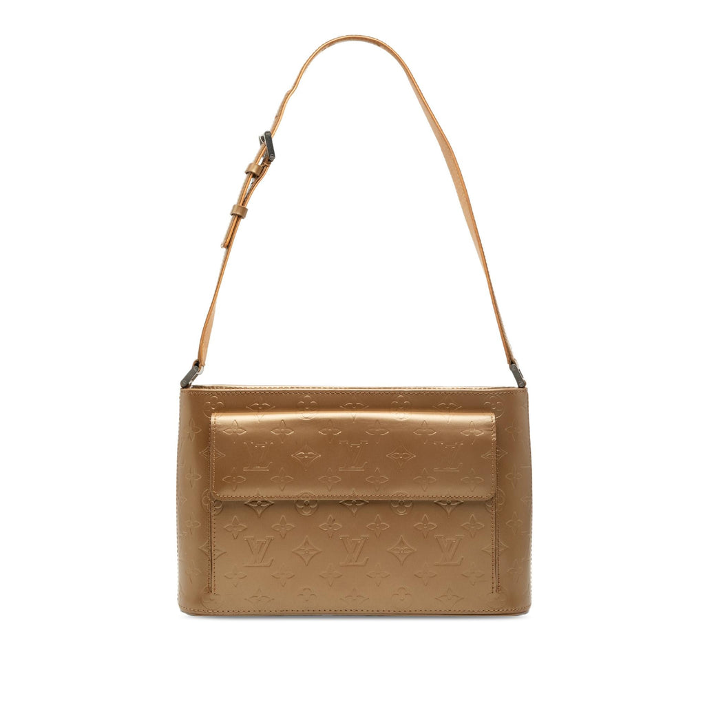 Louis Vuitton Monogram Mat Alston Shoulder Bag - Gold