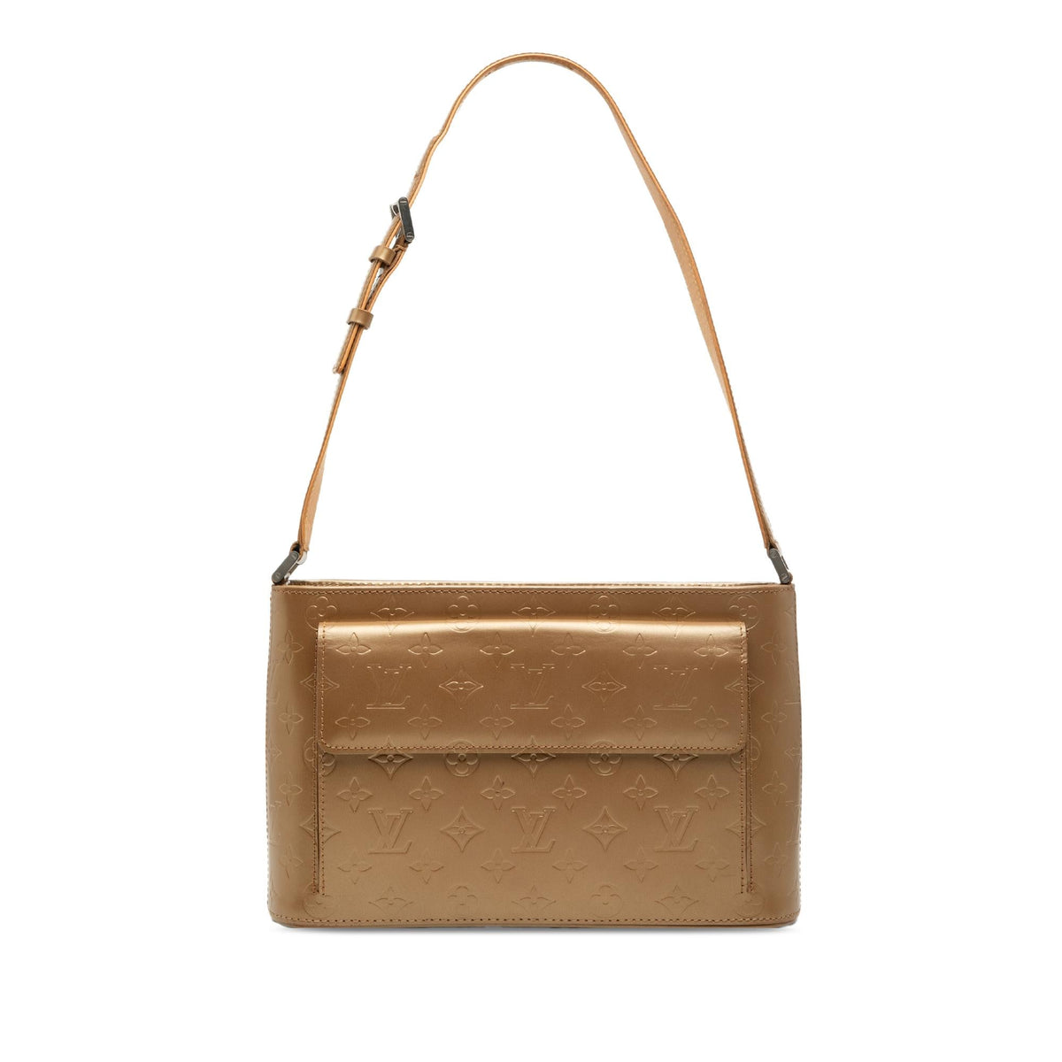 Louis Vuitton Monogram Mat Alston Shoulder Bag - Gold