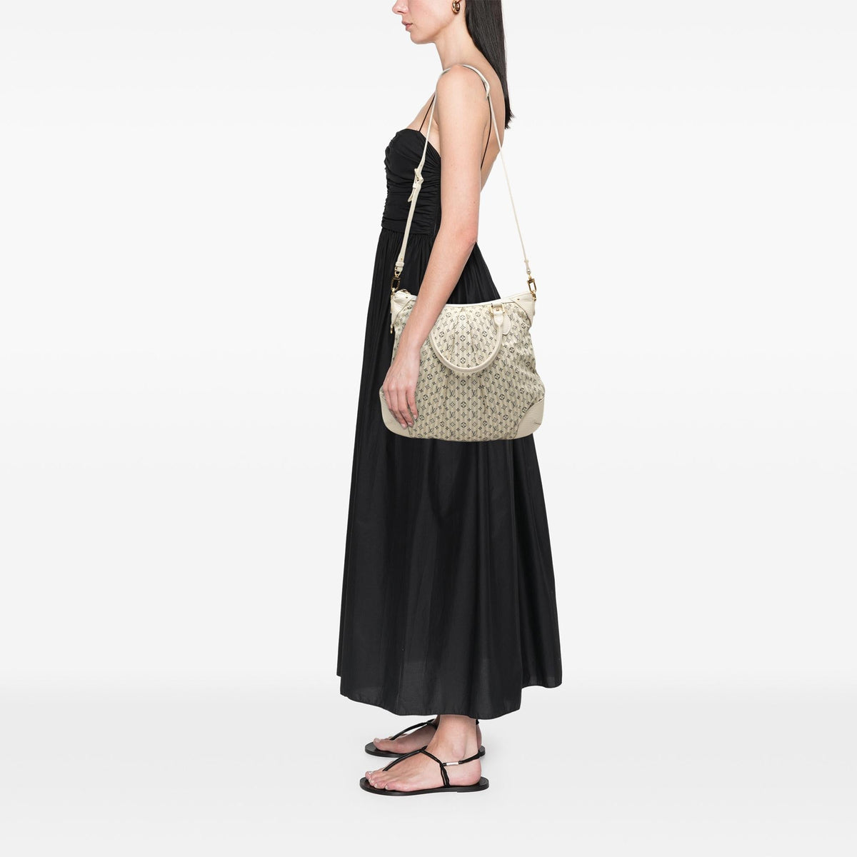 Louis Vuitton Monogram Mini Lin Croisette Marina PM Satchel - Beige