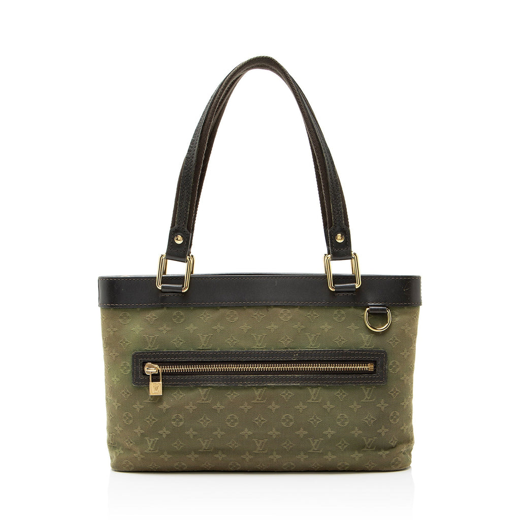 Louis Vuitton Vintage Monogram Mini Lin Lucille PM Tote Bag - Green
