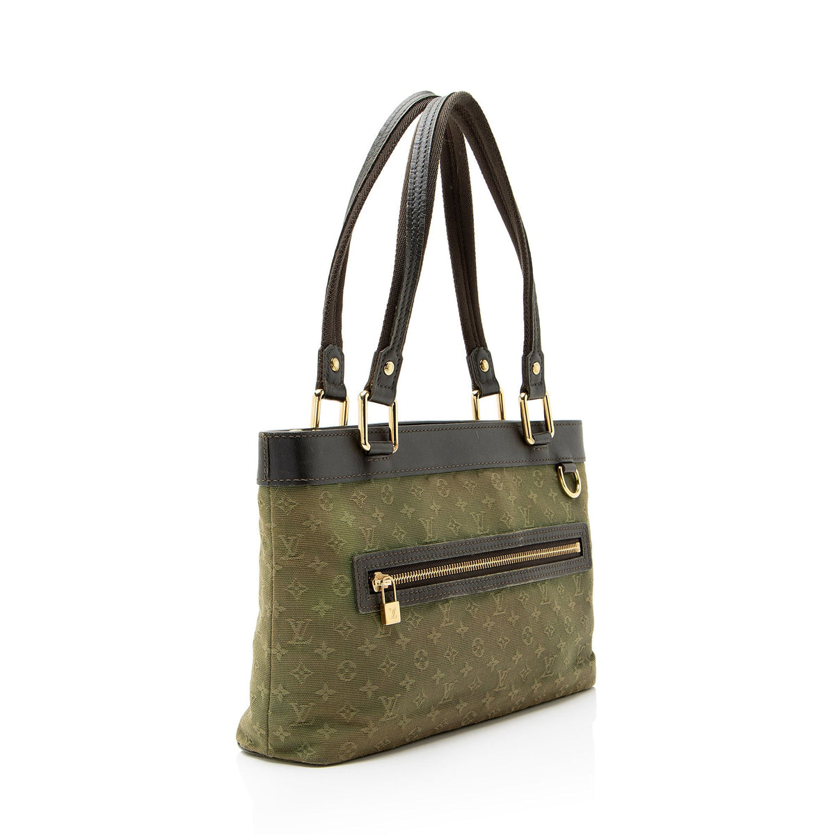 Louis Vuitton Vintage Monogram Mini Lin Lucille PM Tote Bag - Green