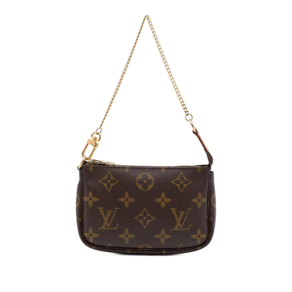 Louis Vuitton Monogram Mini Pochette Accessoires - Brown