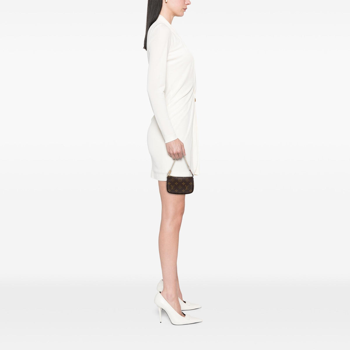 Louis Vuitton Monogram Mini Pochette Accessoires - Brown