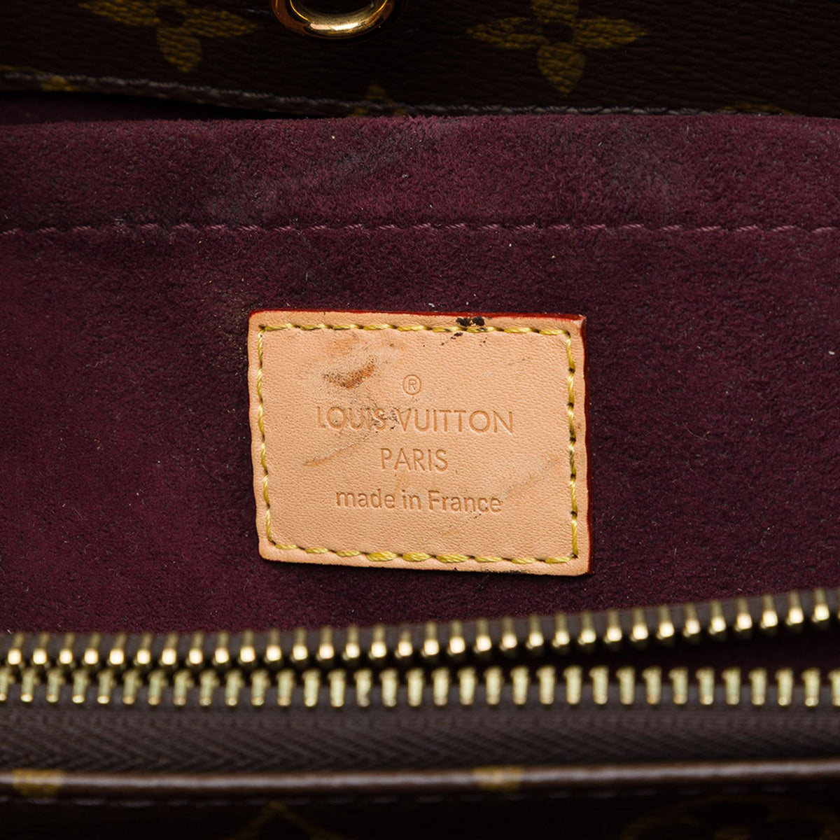 Louis Vuitton Monogram Montaigne MM Satchel - Brown