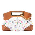 Louis Vuitton Monogram Multicolore Judy MM Satchel - White