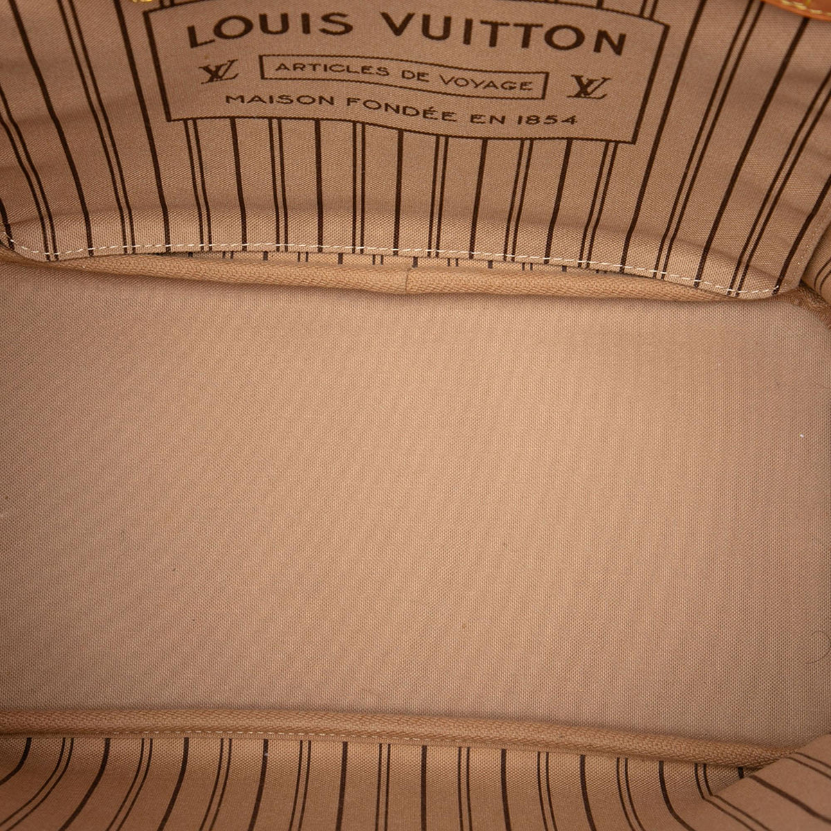 Louis Vuitton Monogram Neverfull MM Tote Bag - Brown