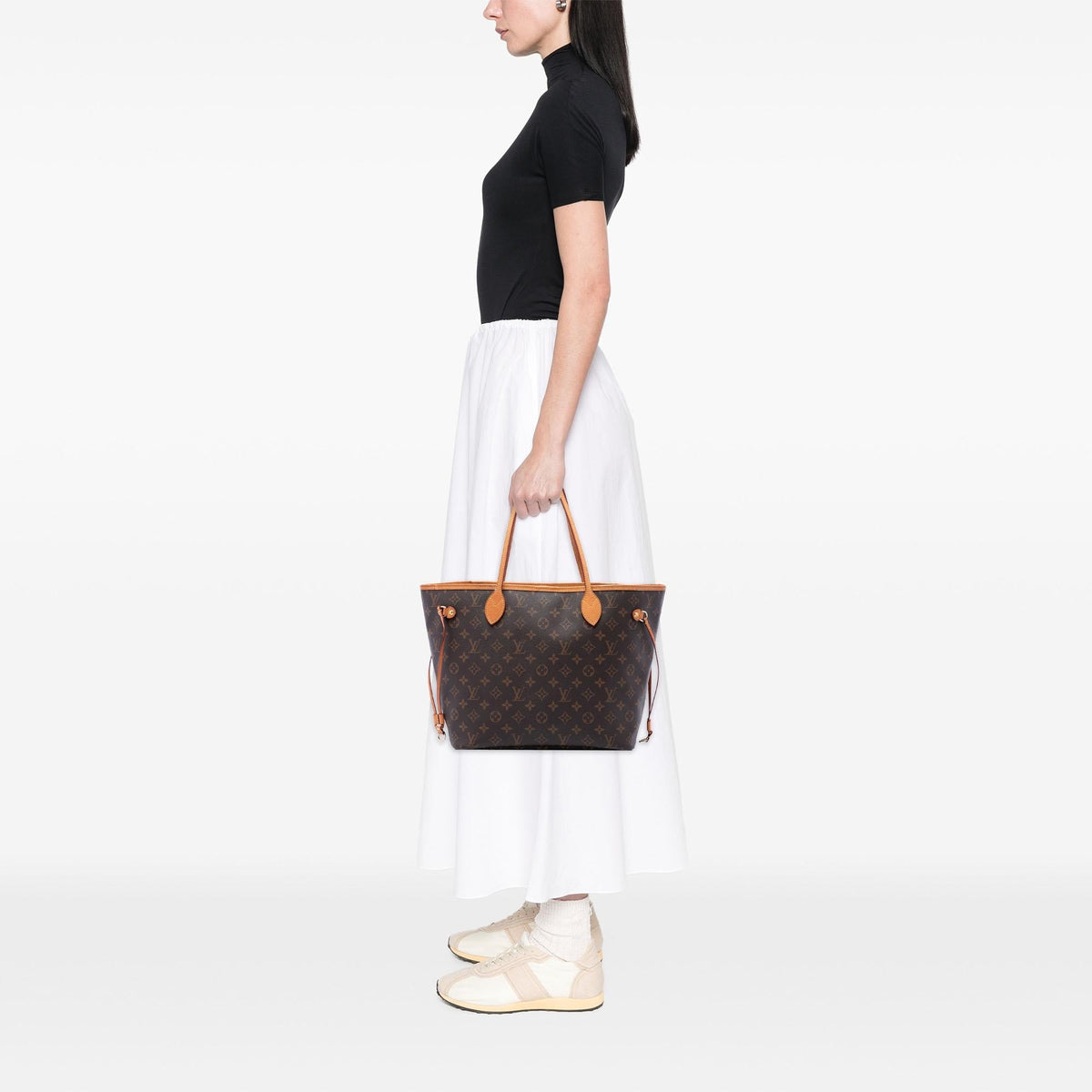 Louis Vuitton Monogram Neverfull MM Tote Bag - Brown