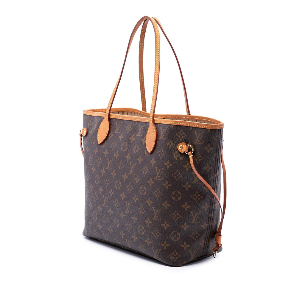 Louis Vuitton Monogram Neverfull MM Tote Bag - Brown