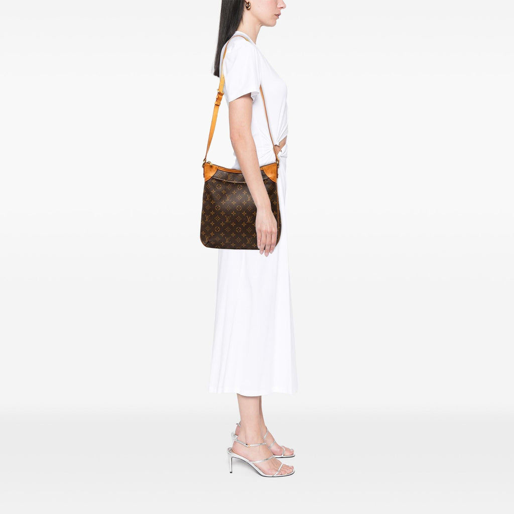 Louis Vuitton Monogram Odeon MM Crossbody Bag - Brown