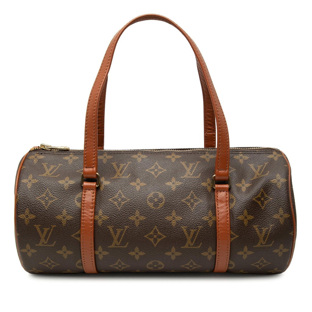 Louis Vuitton Monogram Papillon 30 Satchel - Brown