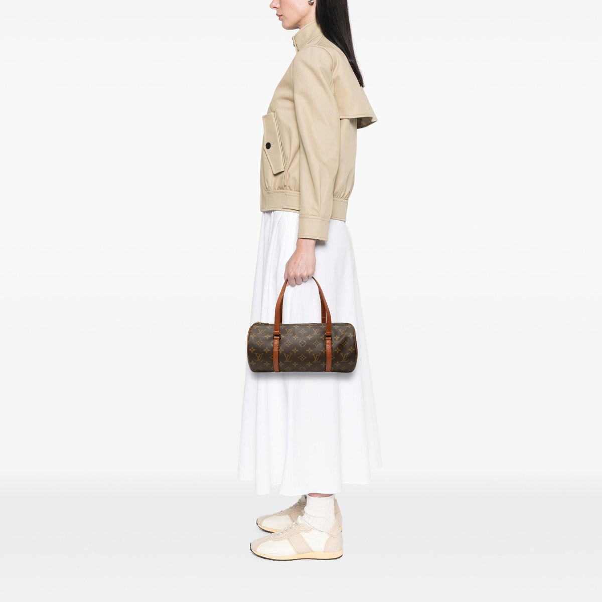 Louis Vuitton Monogram Papillon 30 Satchel - Brown