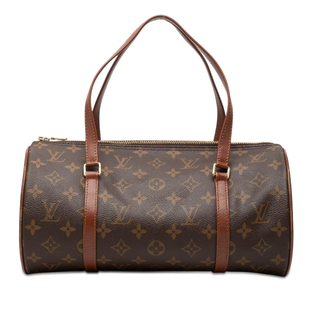 Louis Vuitton Monogram Papillon 30 Satchel - Brown