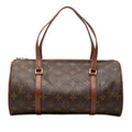Louis Vuitton Monogram Papillon 30 Satchel - Brown