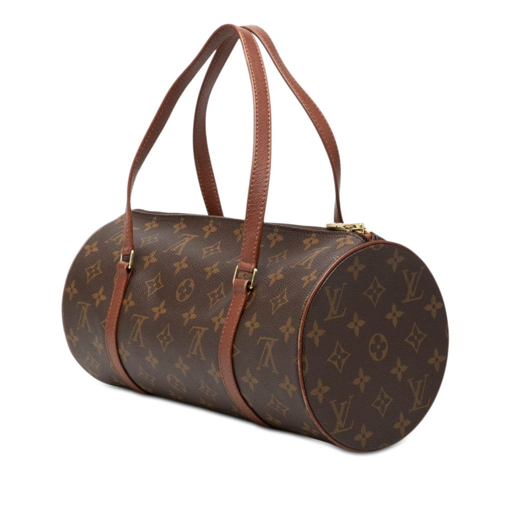 Louis Vuitton Monogram Papillon 30 Satchel - Brown