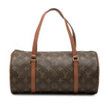 Louis Vuitton Monogram Papillon 30 Satchel - Brown