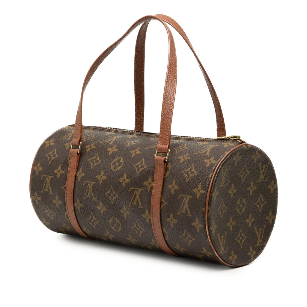 Louis Vuitton Monogram Papillon 30 Satchel - Brown