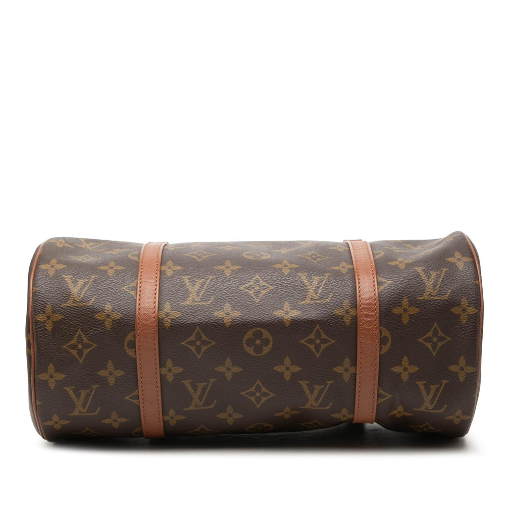 Louis Vuitton Monogram Papillon 30 Satchel - Brown