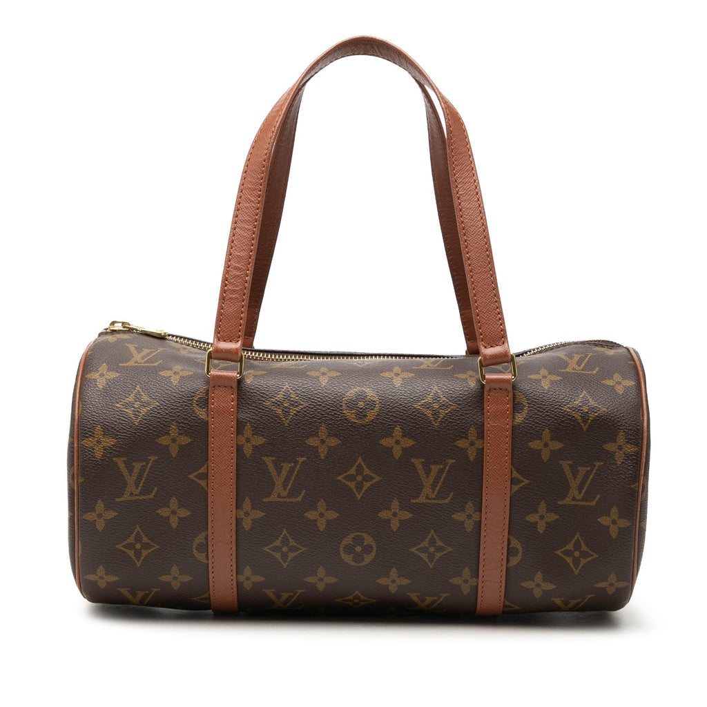 Louis Vuitton Monogram Papillon 30 Satchel - Brown