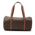 Louis Vuitton Monogram Papillon 30 Satchel - Brown