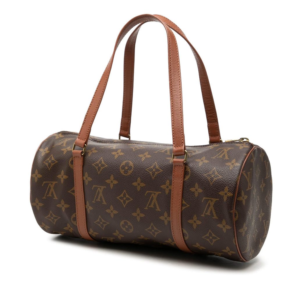 Louis Vuitton Monogram Papillon 30 Satchel - Brown