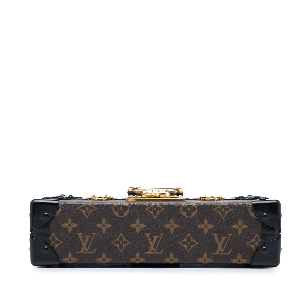 Louis Vuitton Monogram Petite Malle Crossbody Bag - Black/Brown