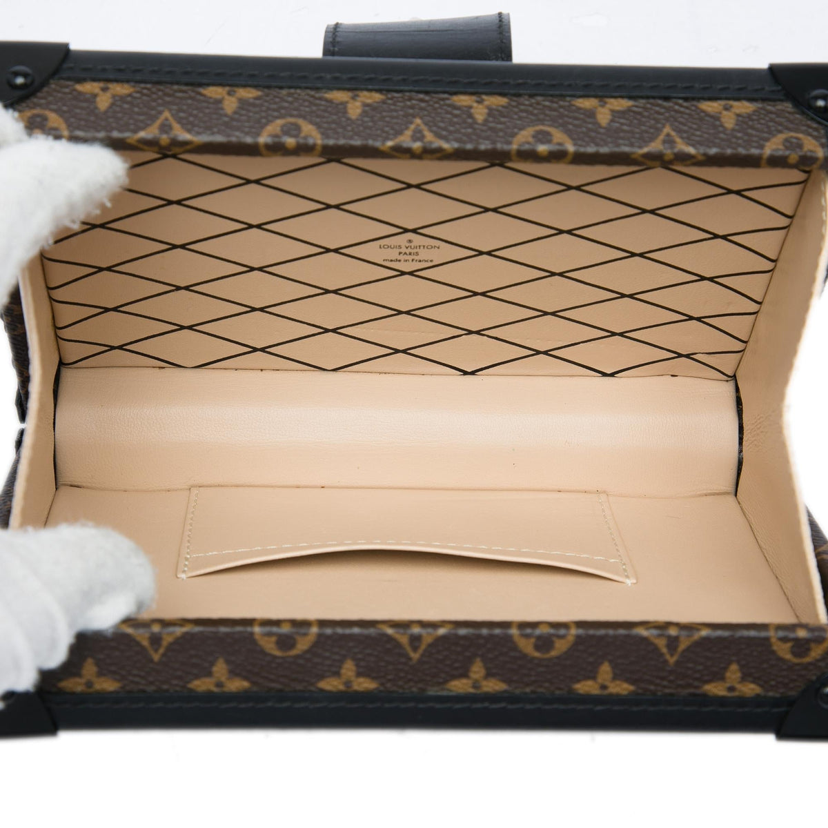 Louis Vuitton Monogram Petite Malle Crossbody Bag - Black/Brown
