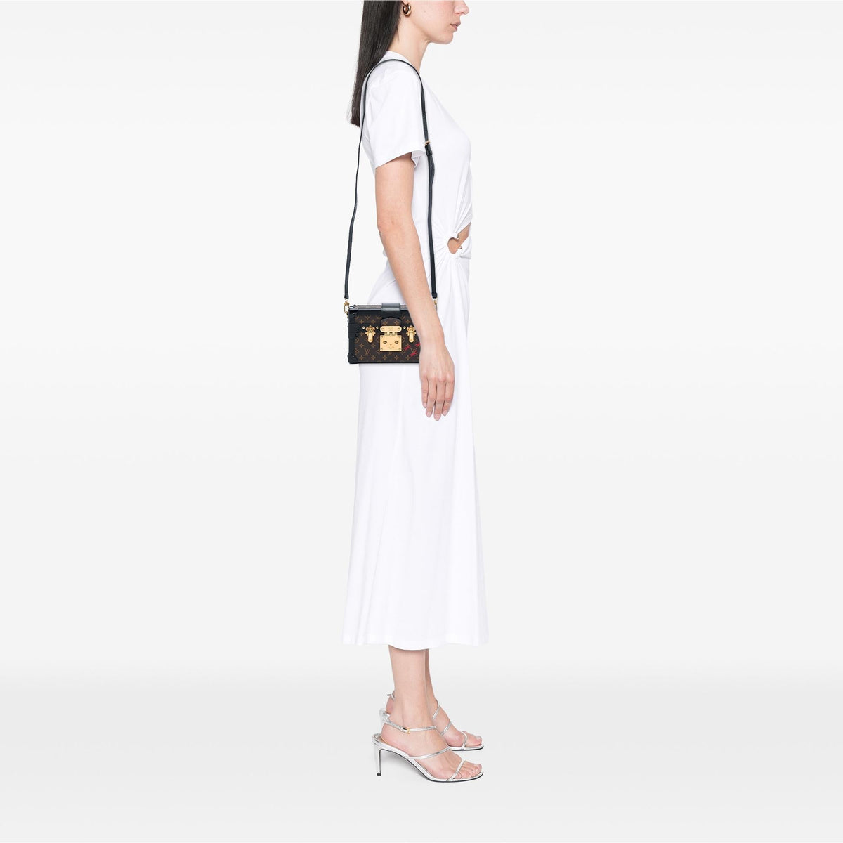 Louis Vuitton Monogram Petite Malle Crossbody Bag - Black/Brown