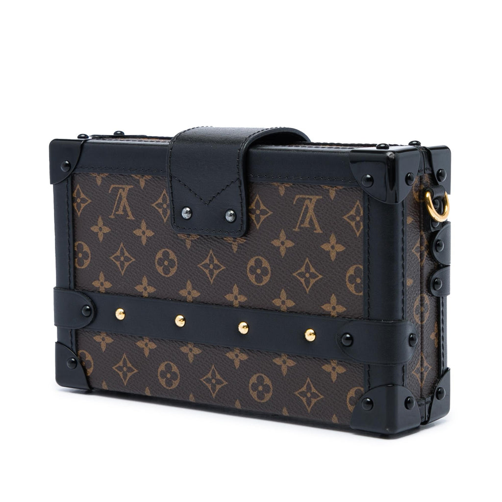 Louis Vuitton Monogram Petite Malle Crossbody Bag - Black/Brown