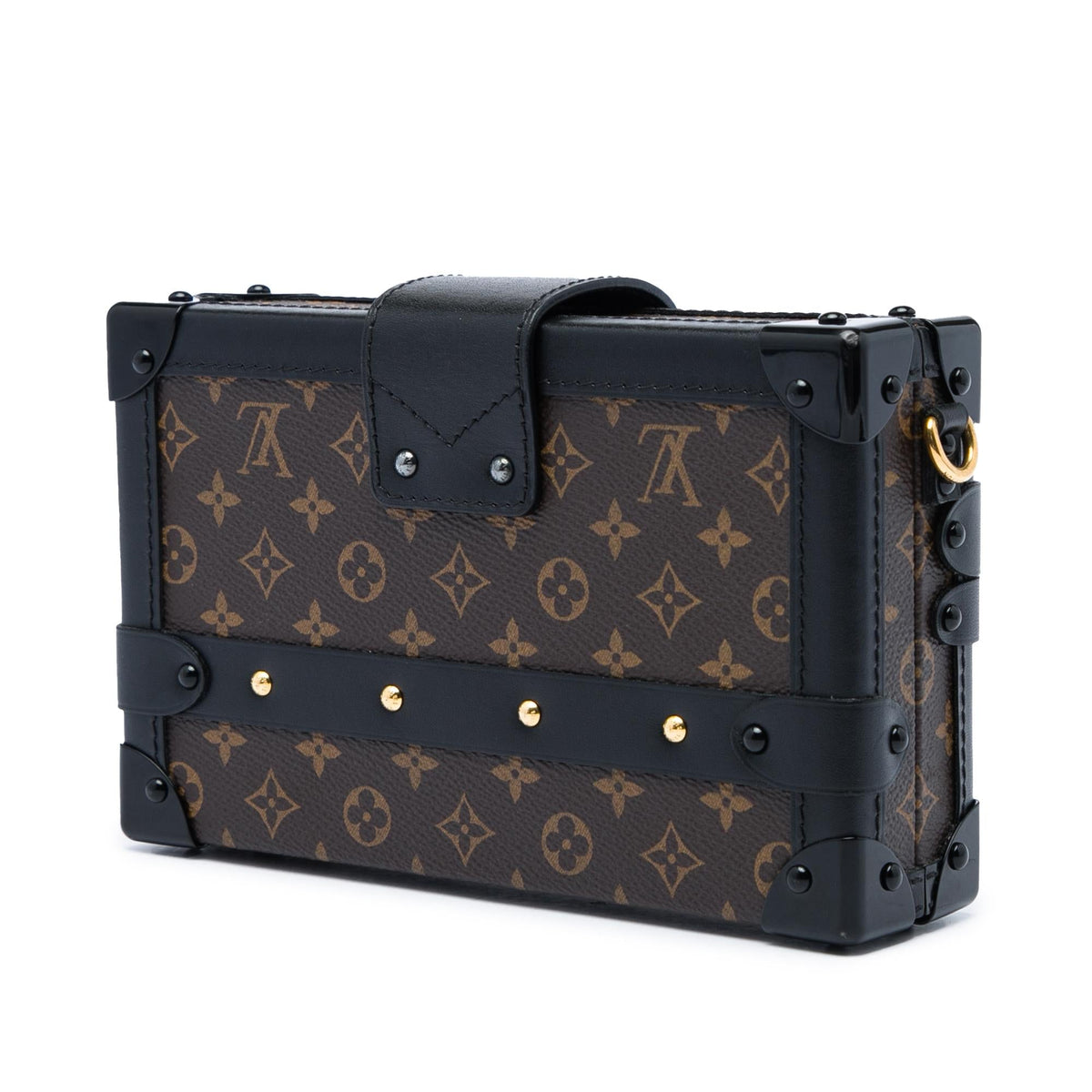 Louis Vuitton Monogram Petite Malle Crossbody Bag - Black/Brown