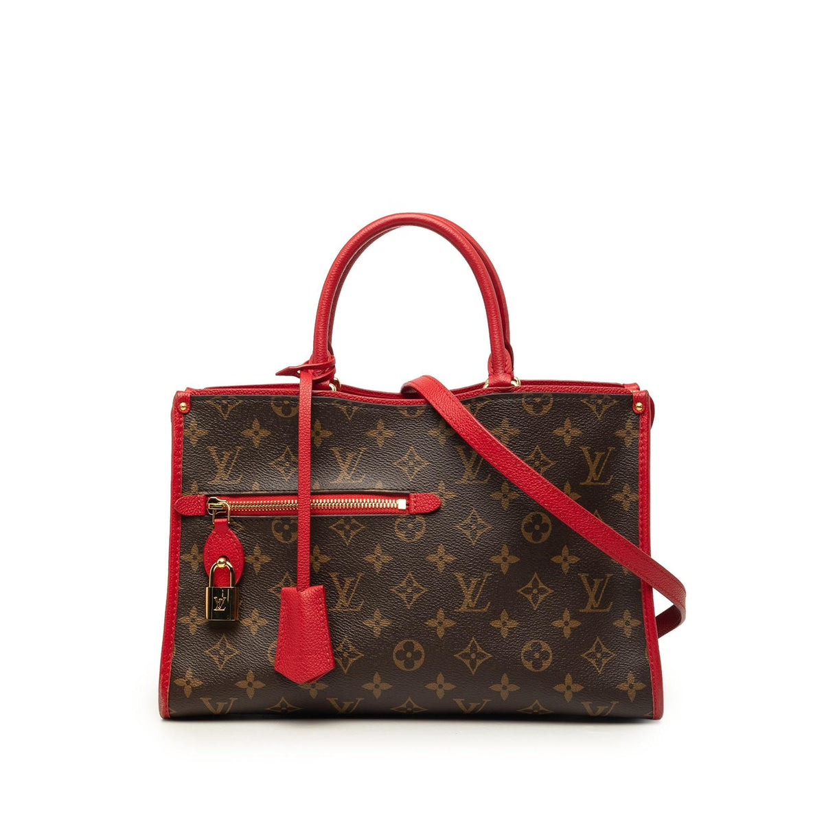 Louis Vuitton Monogram Popincourt PM Satchel - Brown/Red