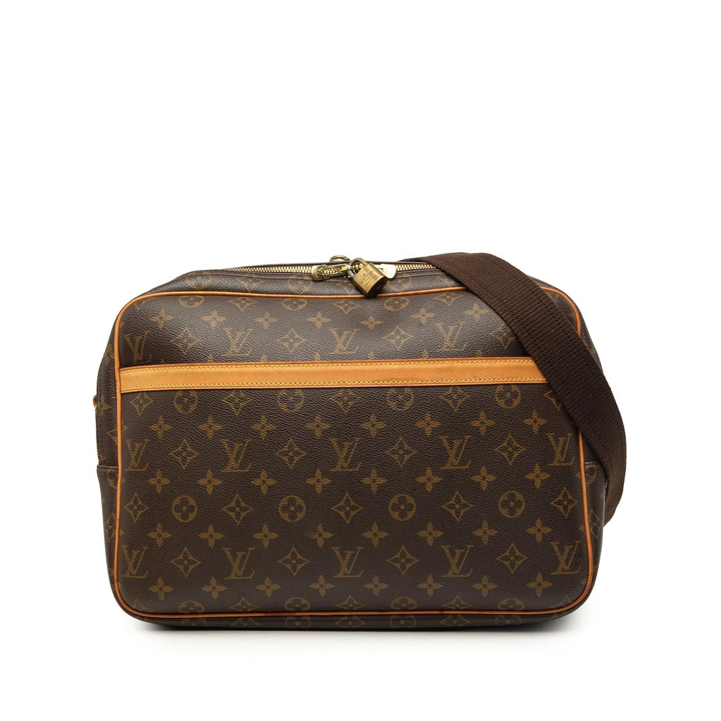 Louis Vuitton Monogram Reporter GM Crossbody Bag - Brown