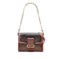 Louis Vuitton Monogram Reverse Dauphine MM Satchel - Brown