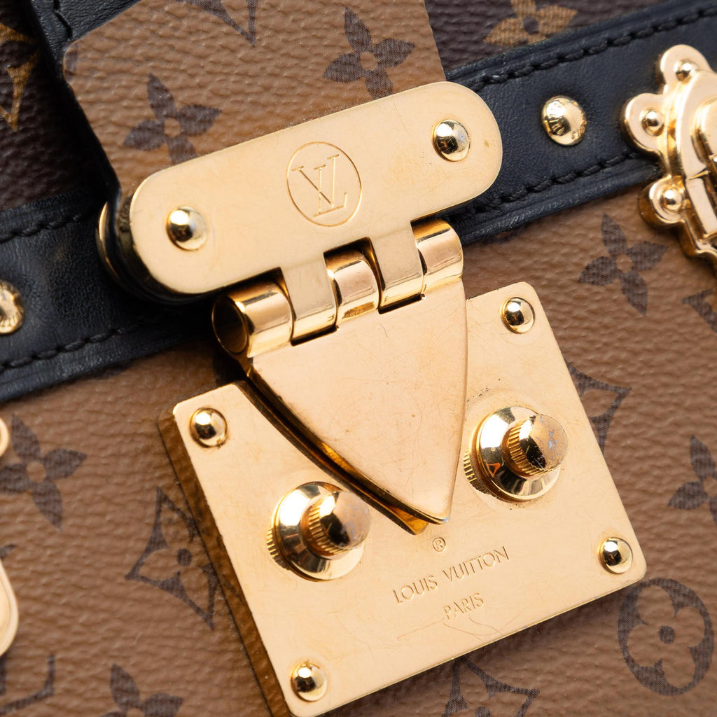 Louis Vuitton Monogram Reverse Trunk Clutch - Brown