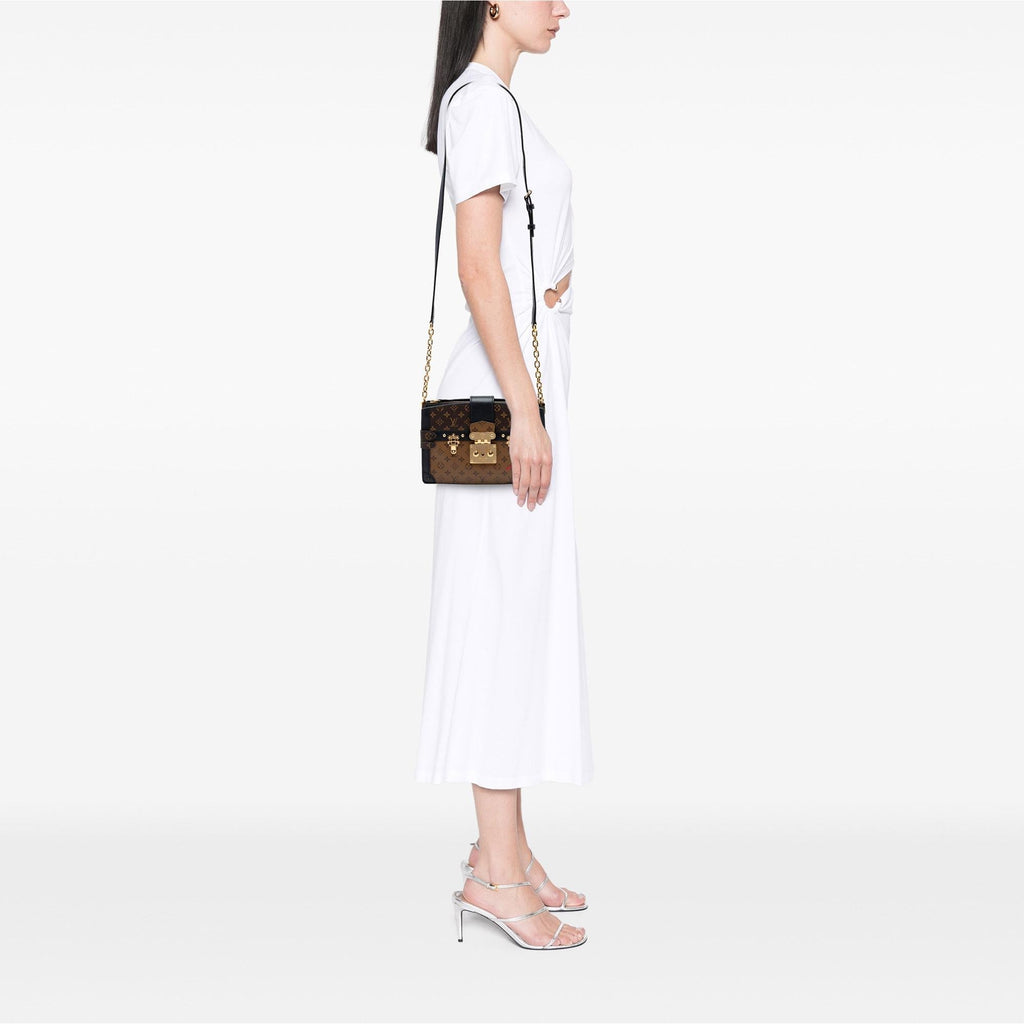 Louis Vuitton Monogram Reverse Trunk Clutch - Brown
