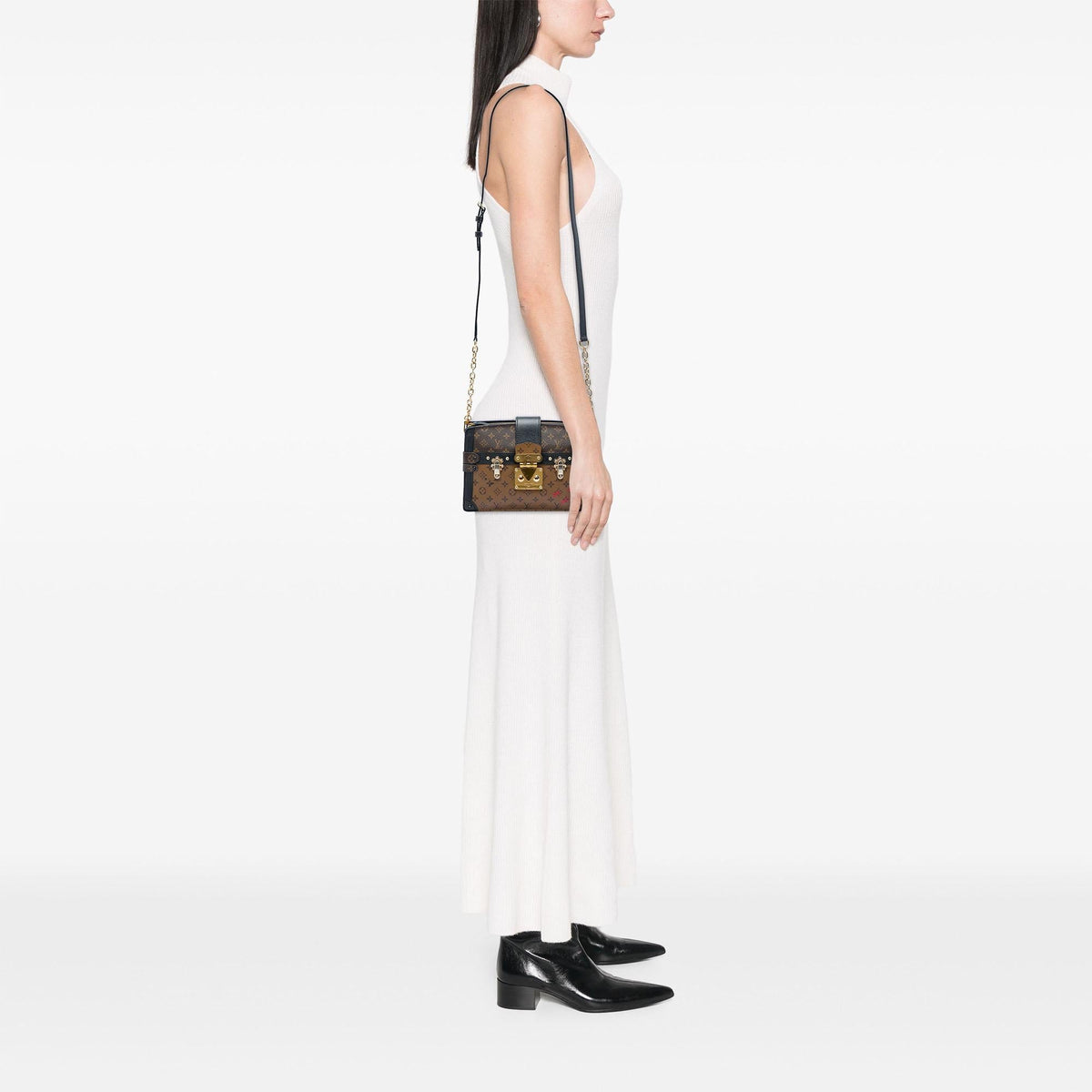 Louis Vuitton Monogram Reverse Trunk Clutch - Brown