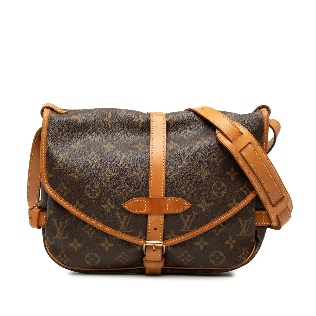 Louis Vuitton Monogram Saumur 30 Crossbody Bag - Brown