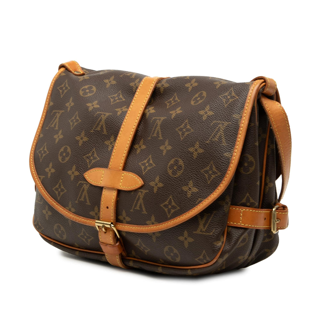 Louis Vuitton Monogram Saumur 30 Crossbody Bag - Brown