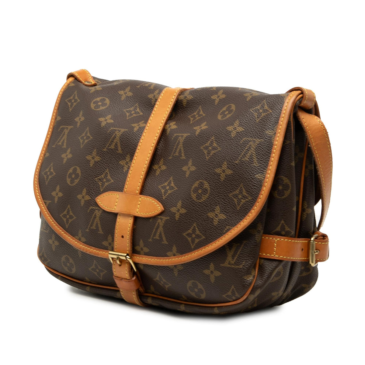 Louis Vuitton Monogram Saumur 30 Crossbody Bag - Brown